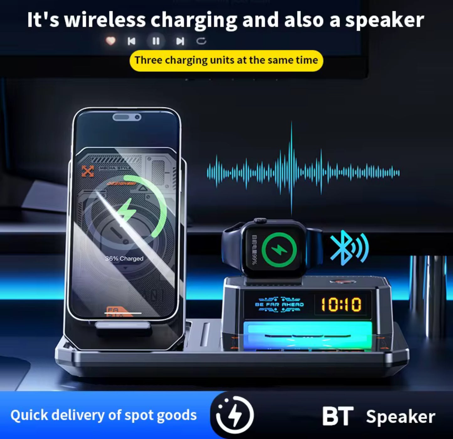 6-in-1 Multifunction Wireless Charger